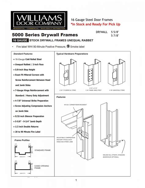 hollow metal door frame strike boxes|DCI Hollow Metal Technical Data.